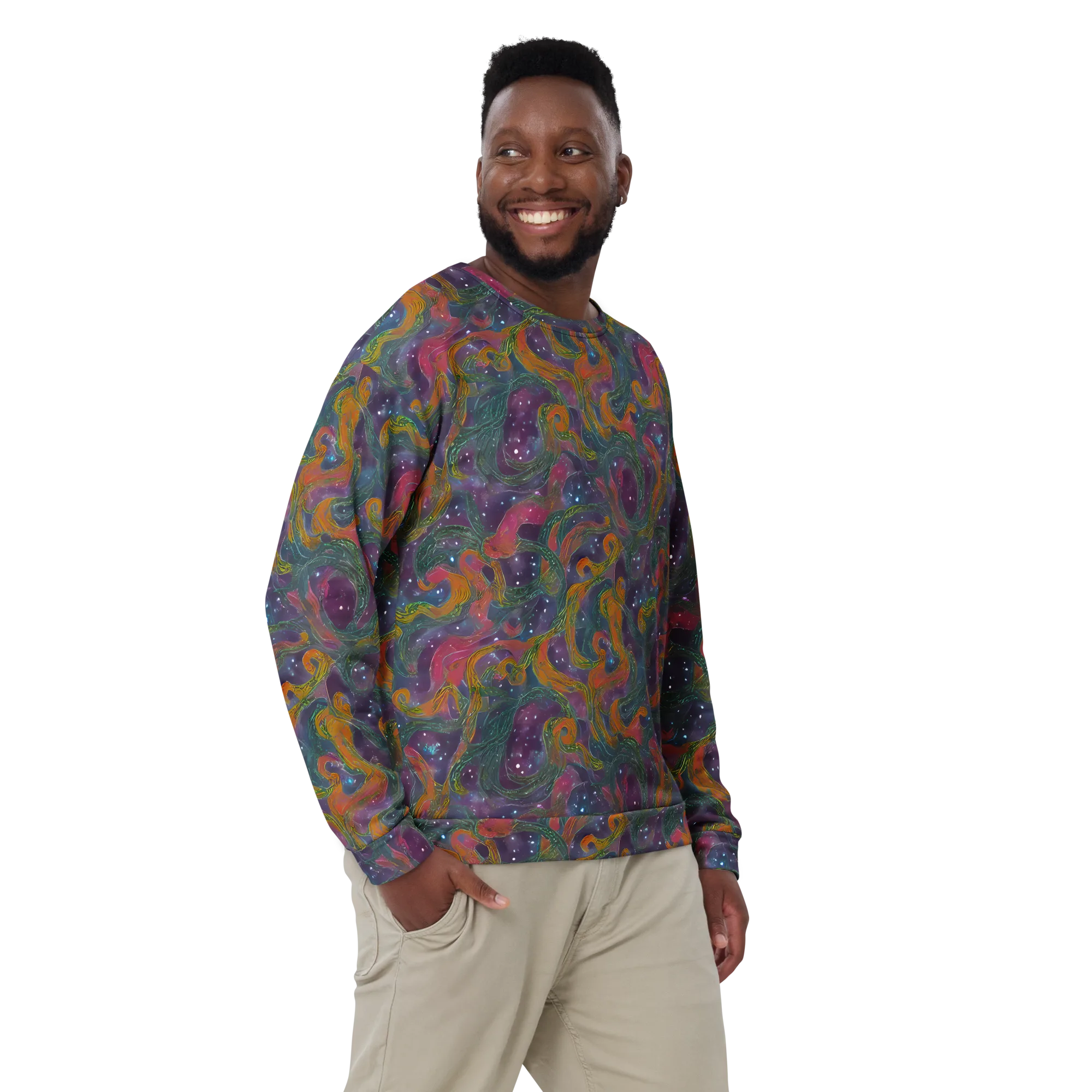 Violet Whirlpool on Sweatshirt — Front