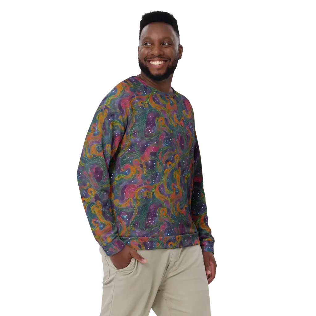 Violet Whirlpool on Sweatshirt — Front