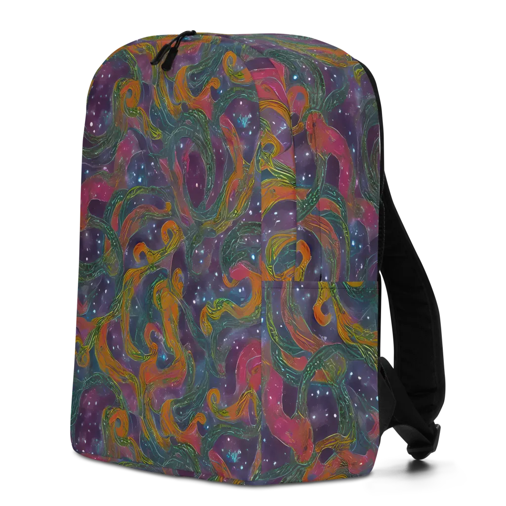Violet Whirlpool on Minimalist Backpack — Left