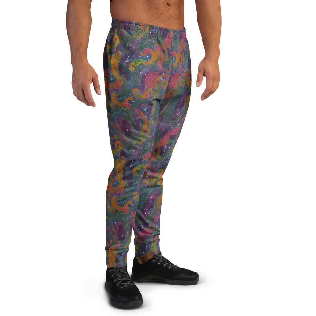 Violet Whirlpool on Men's Joggers — Right