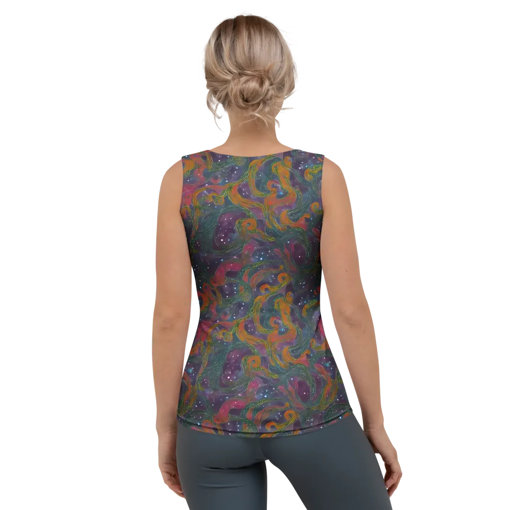 Violet Whirlpool on Women's Tank Top — Back