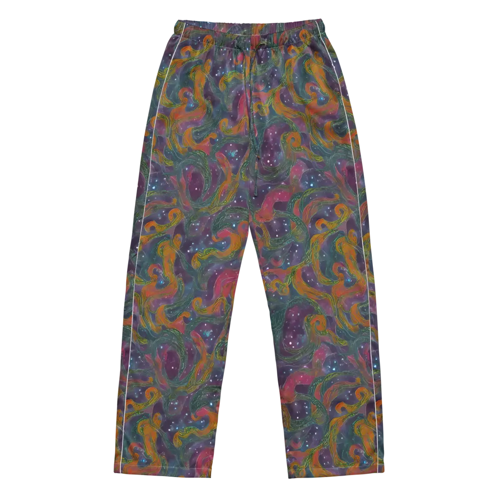 Violet Whirlpool on Women's Pajama Pants — Front