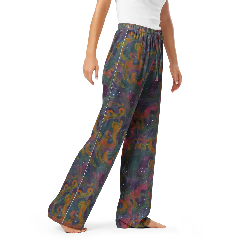 Violet Whirlpool on Women's Pajama Pants — Right Front