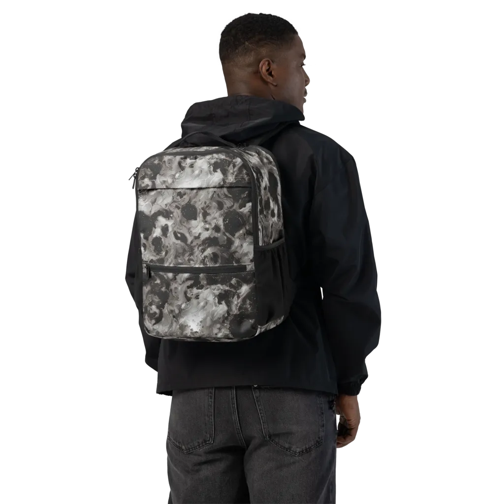 Obsidian Marble on Utility Backpack — Back