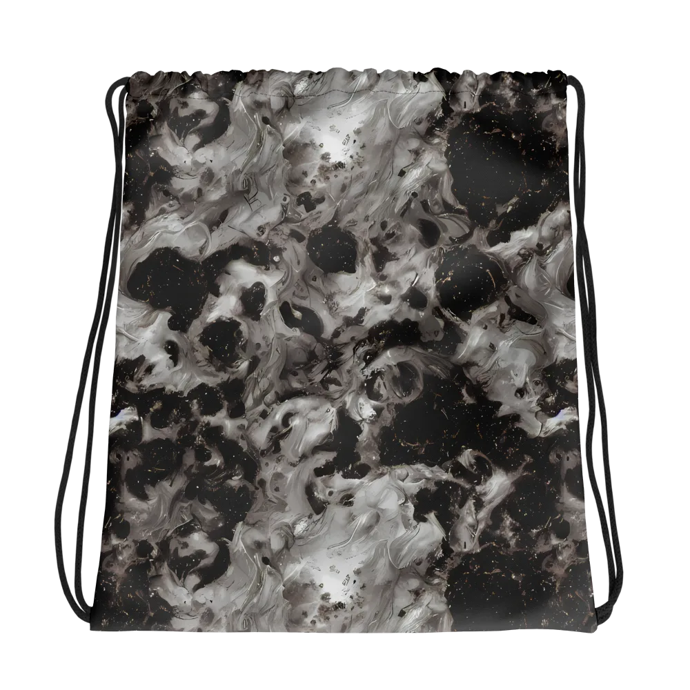 Obsidian Marble on Drawstring Bag — Photo