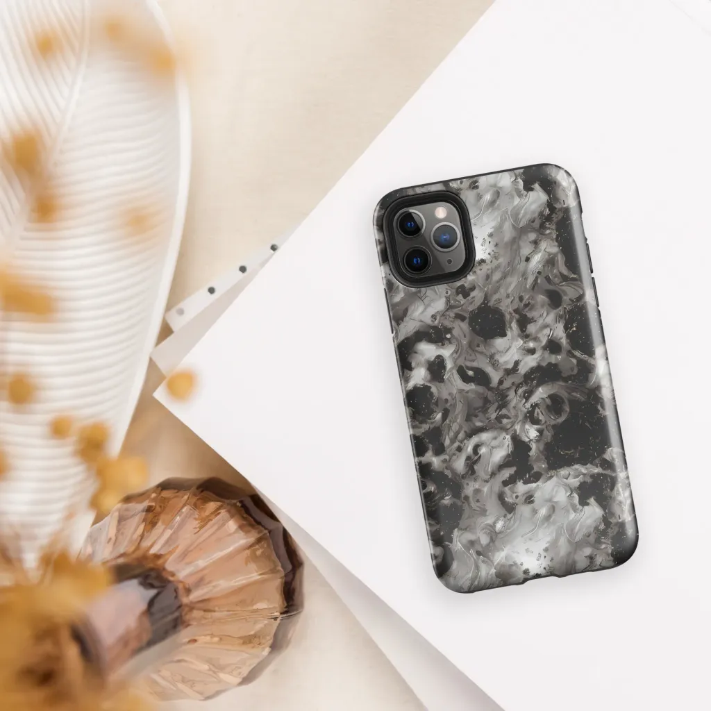 Obsidian Marble on Tough Case for iPhone® — Front