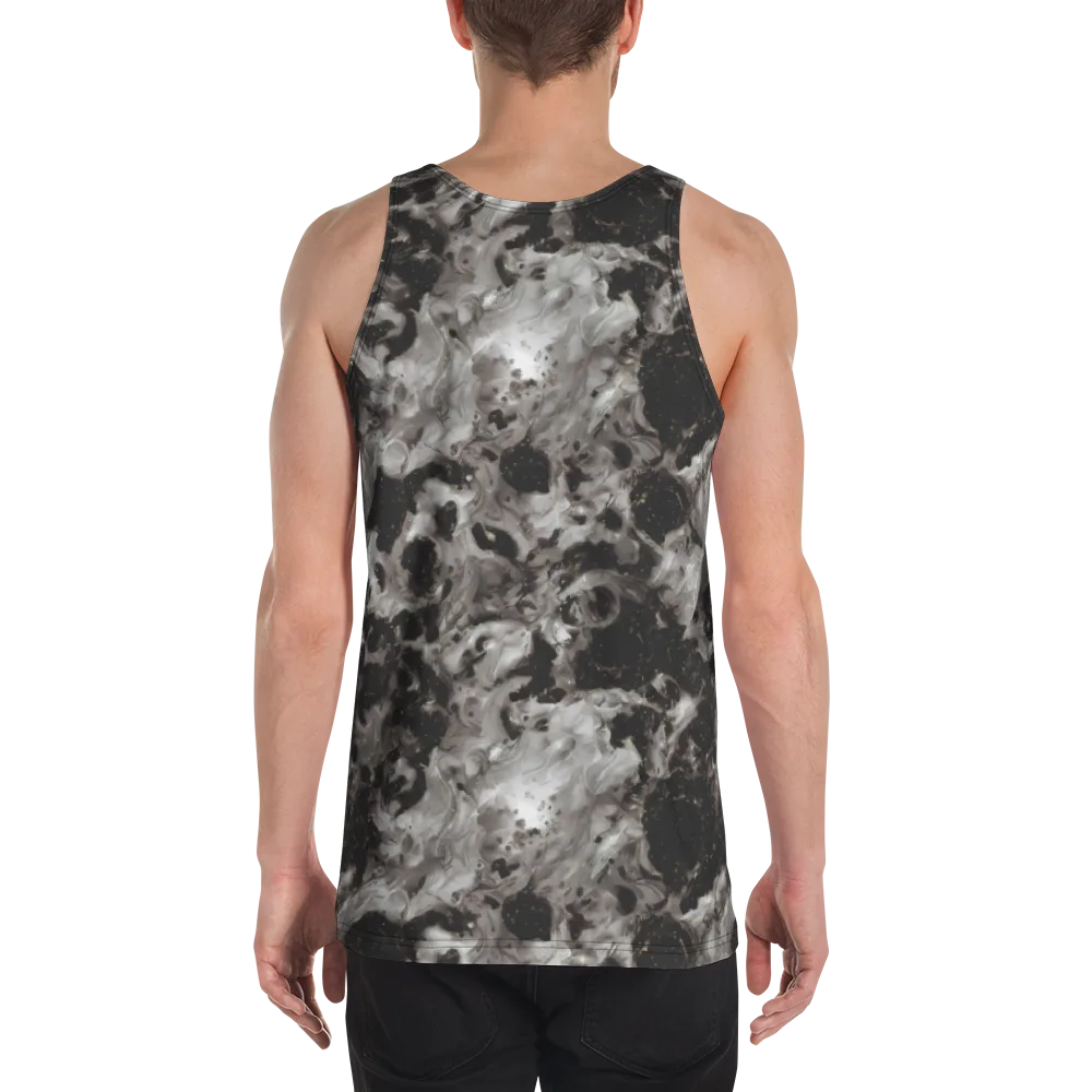 Obsidian Marble on Men's Tank Top — Back