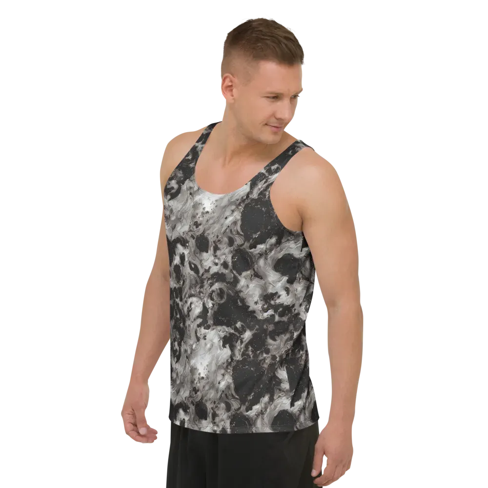 Obsidian Marble on Men's Tank Top — Left Front