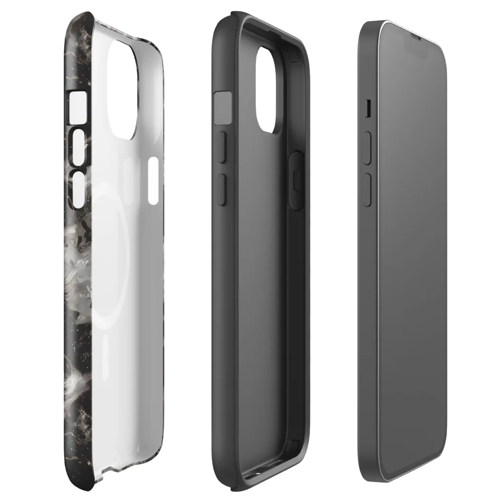Obsidian Marble on MagSafe Tough Case for iPhone® — Front