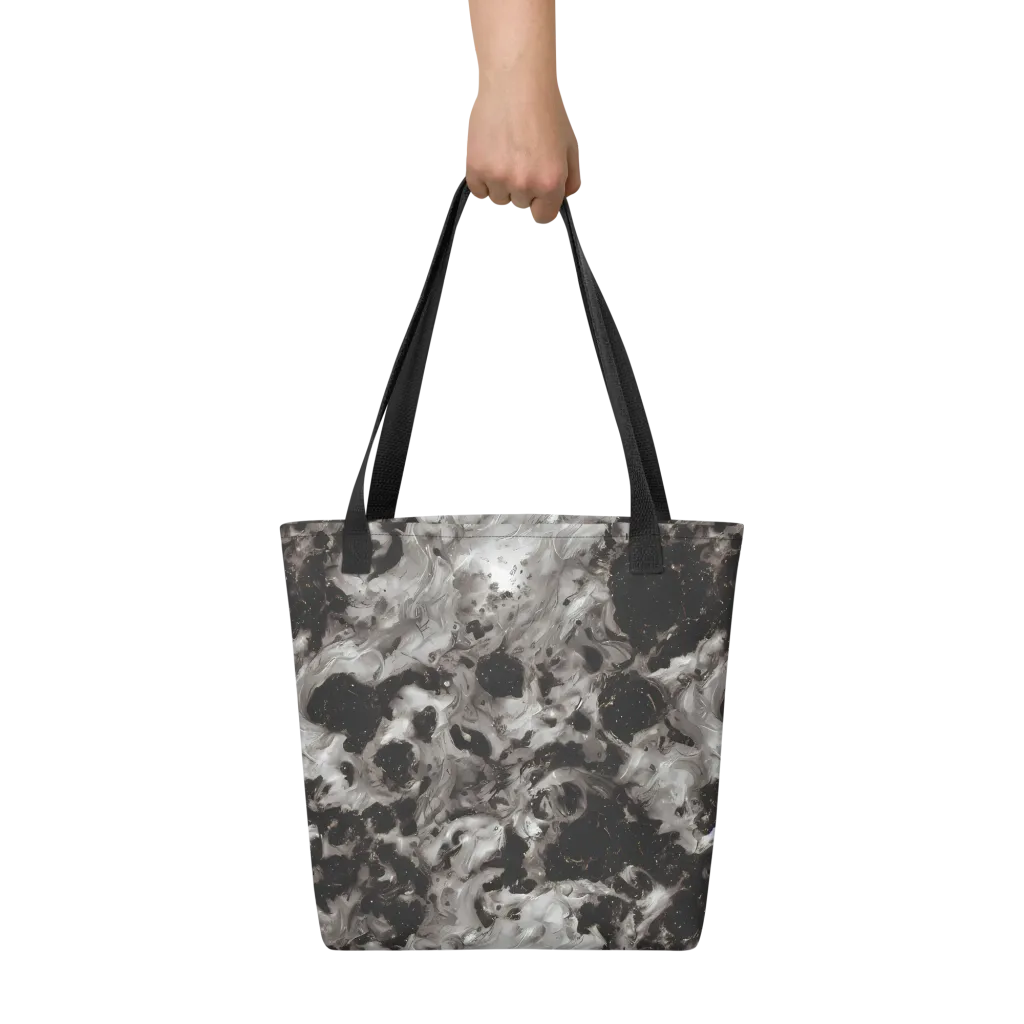 Obsidian Marble on Tote Bag — Front