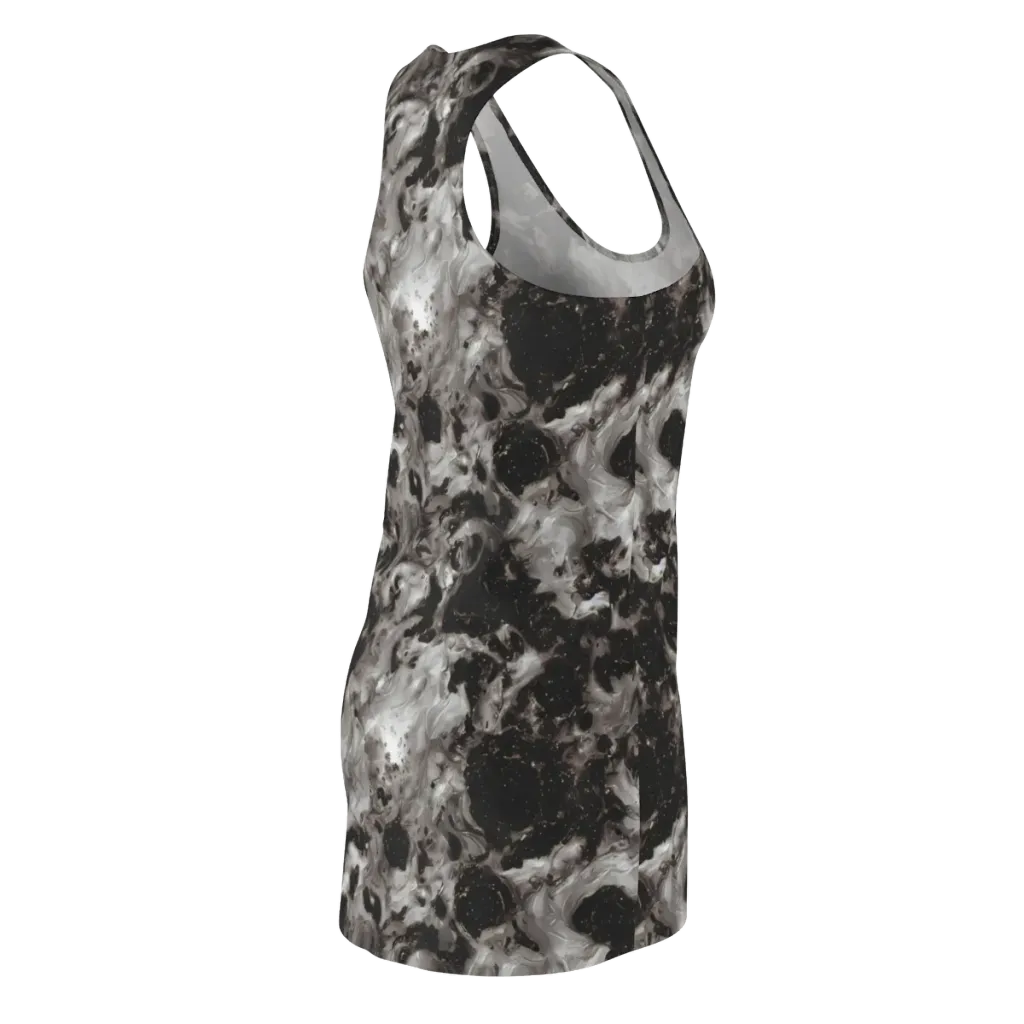Obsidian Marble on Racerback Dress — Back Side