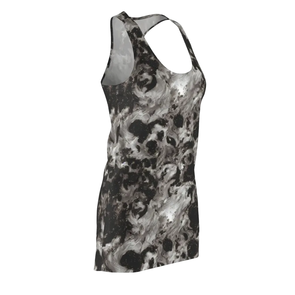 Obsidian Marble on Racerback Dress — Front Side