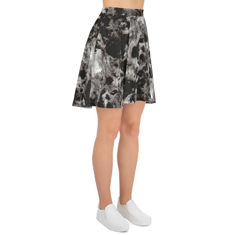 Obsidian Marble on Skater Skirt — Right