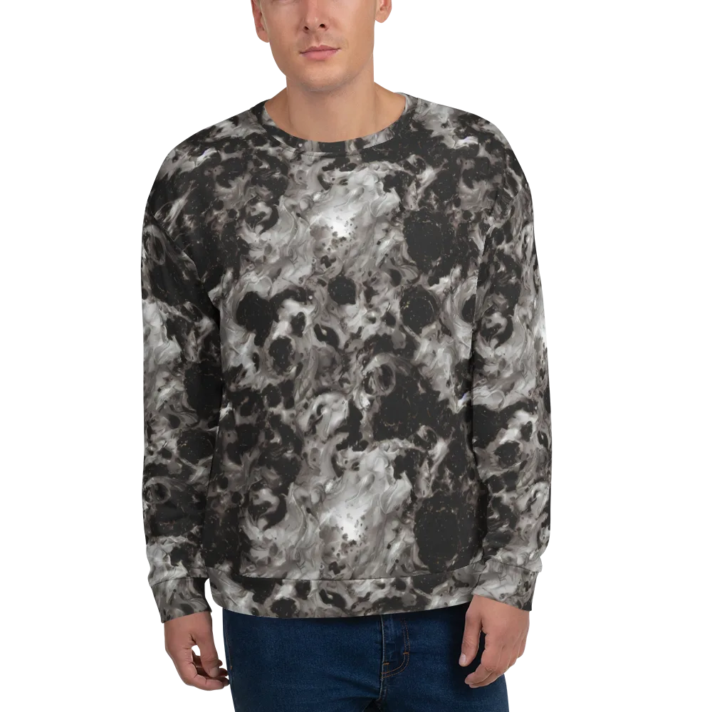 Obsidian Marble on Sweatshirt — Front