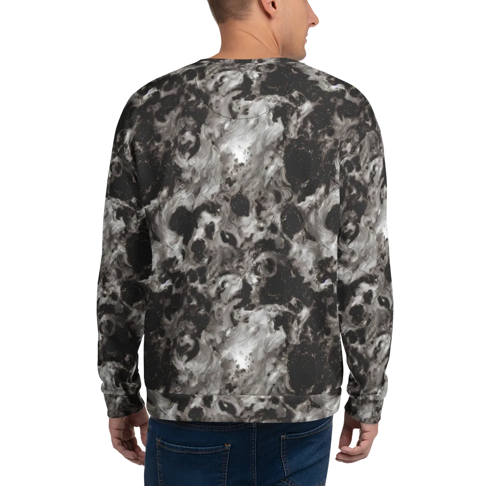 Obsidian Marble on Sweatshirt — Back