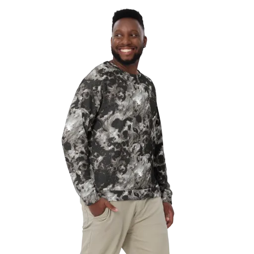 Obsidian Marble on a Sweatshirt