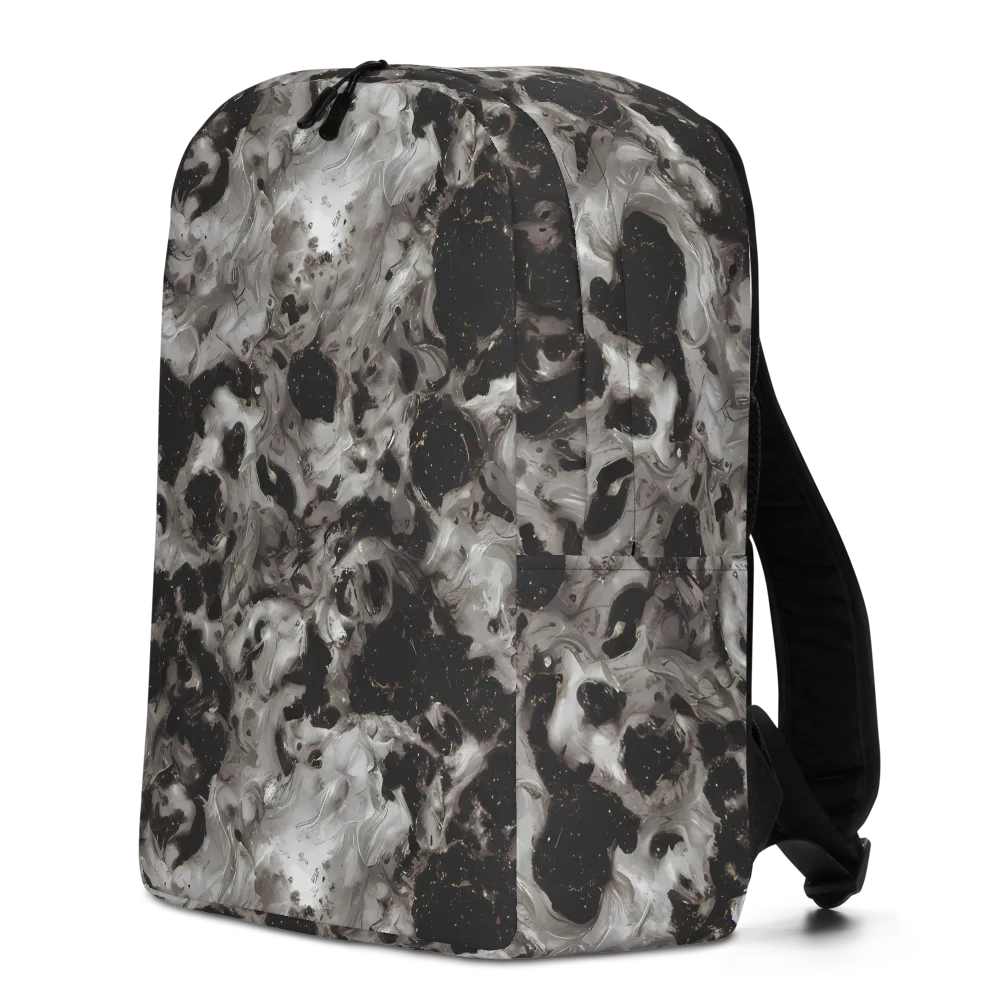 Obsidian Marble on Minimalist Backpack — Left