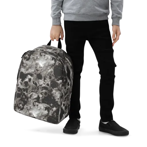 Obsidian Marble on a Minimalist Backpack