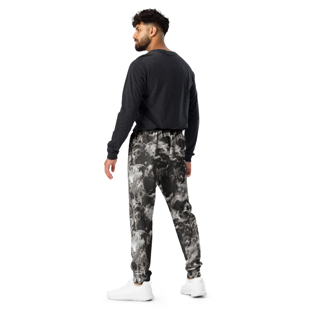 Obsidian Marble on Men's Joggers — Back