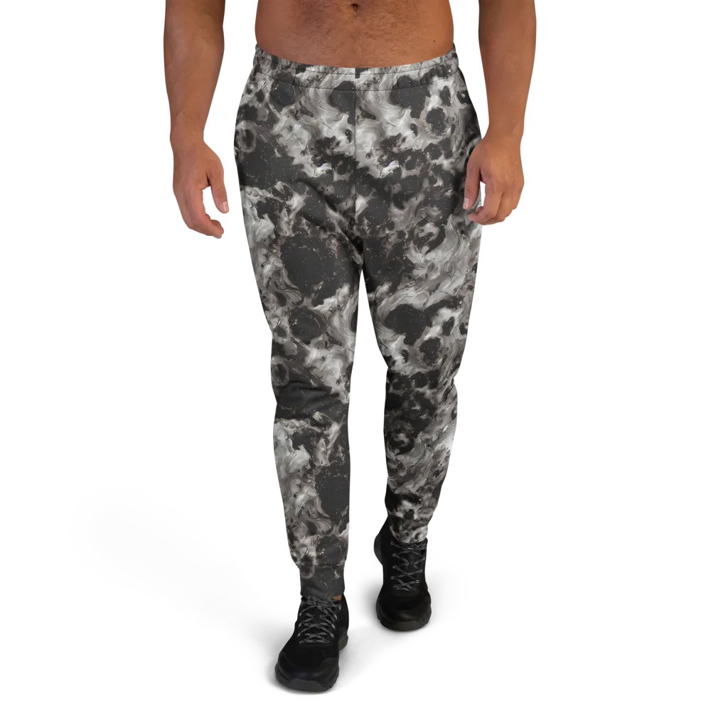 Obsidian Marble on Men's Joggers — Front