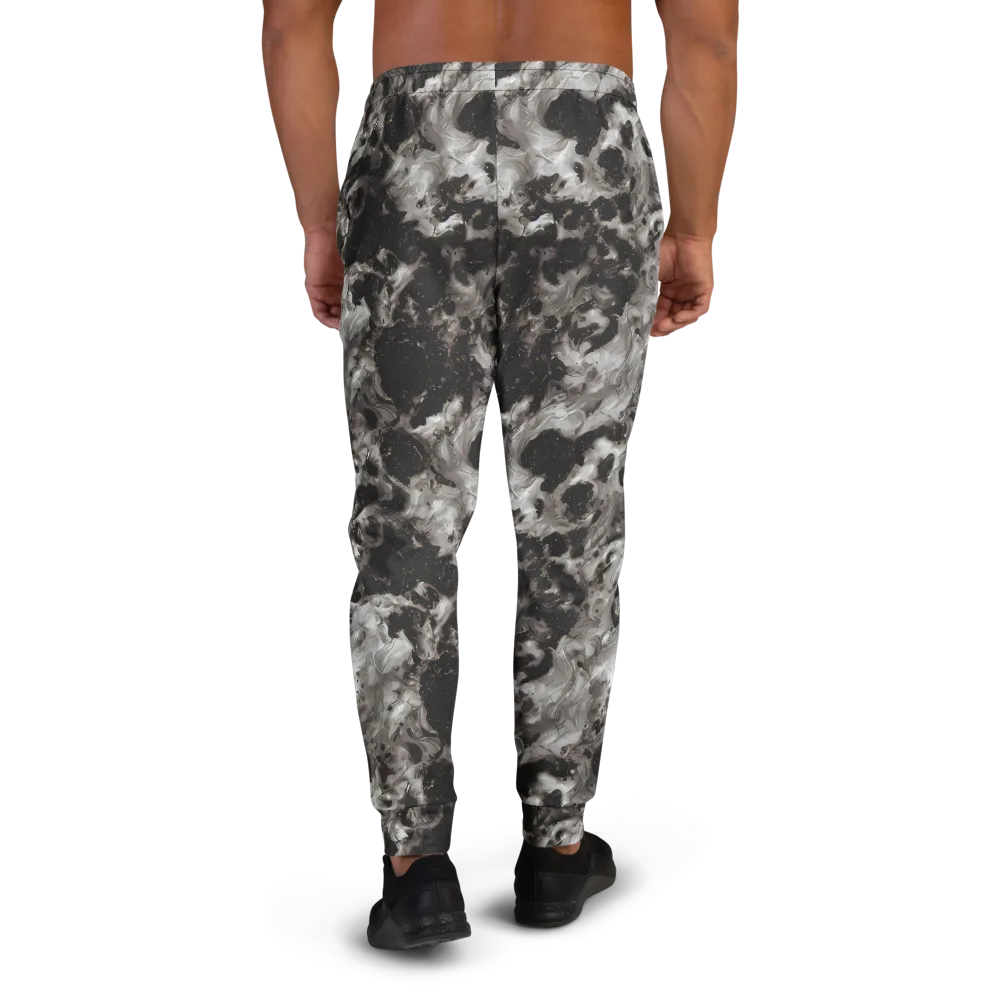 Obsidian Marble on Men's Joggers — Back