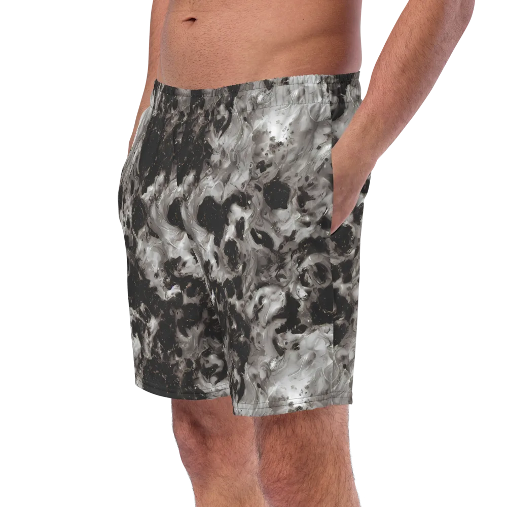 Obsidian Marble on Swim Trunks — Left Front