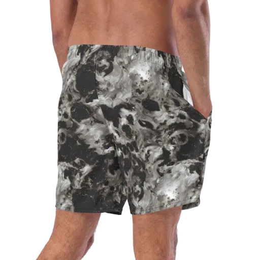 Obsidian Marble on a Swim Trunks