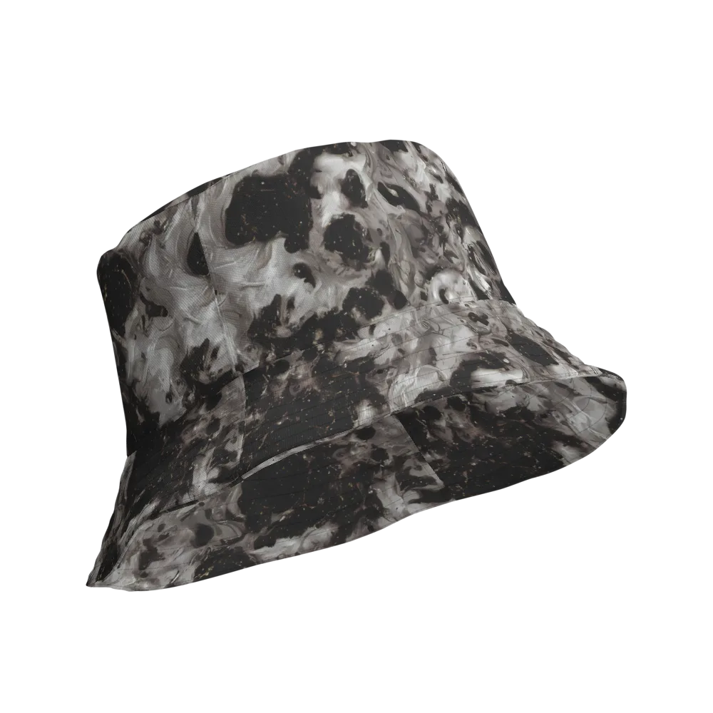Obsidian Marble on Reversible Bucket Hat — Product details Outside