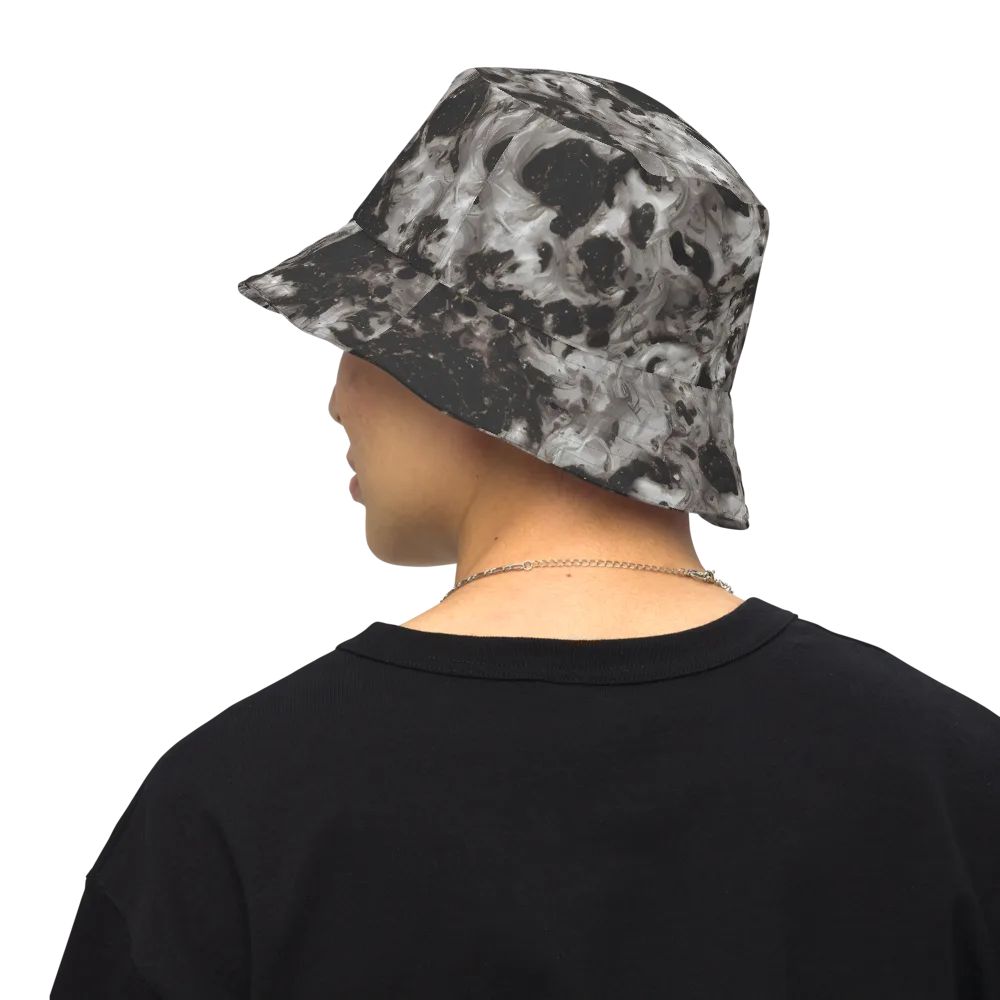 Obsidian Marble on Reversible Bucket Hat — Back Inside