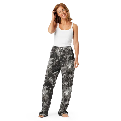 Obsidian Marble on a Women's Pajama Pants