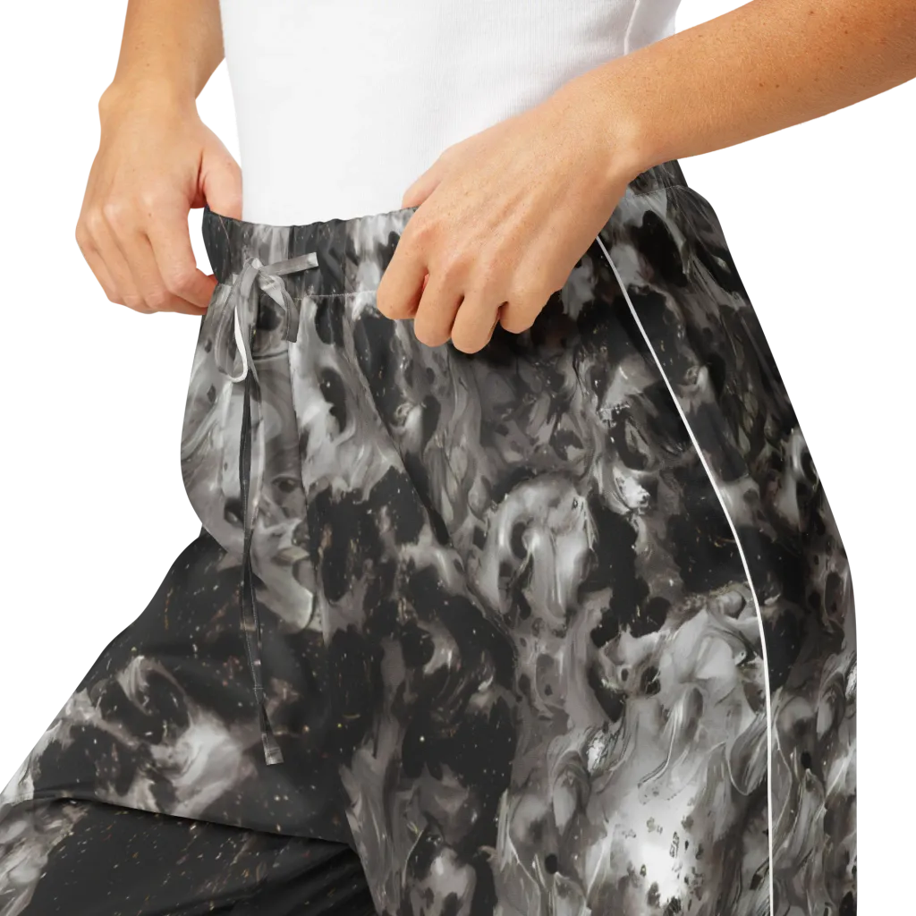 Obsidian Marble on Women's Pajama Pants — Product details