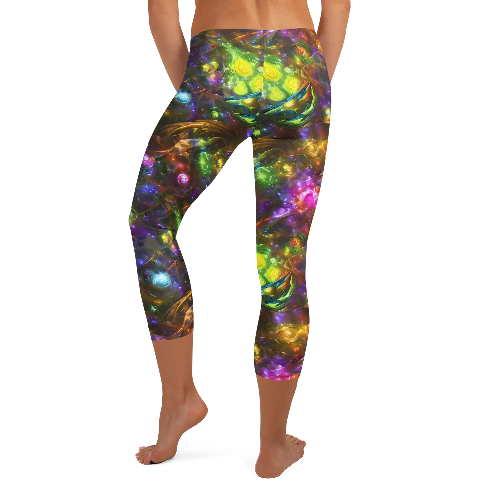 Luminescent Tangle on Capri Leggings — Back