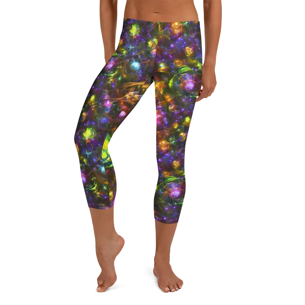 Luminescent Tangle on Capri Leggings — Front