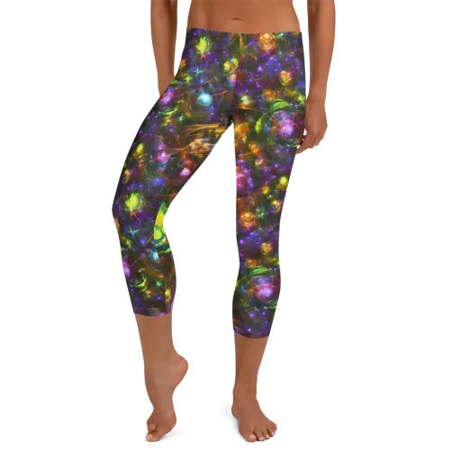 Luminescent Tangle on a Capri Leggings