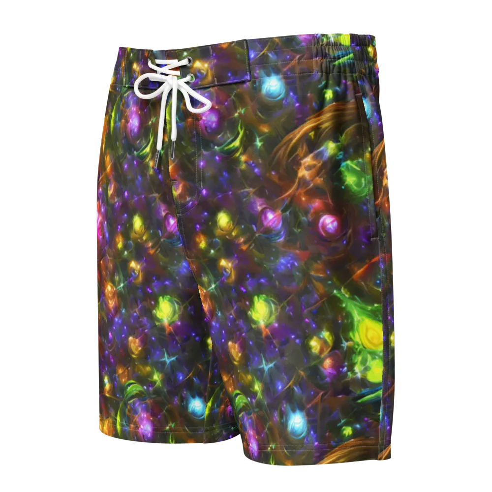 Luminescent Tangle on Men's Board Shorts — Front