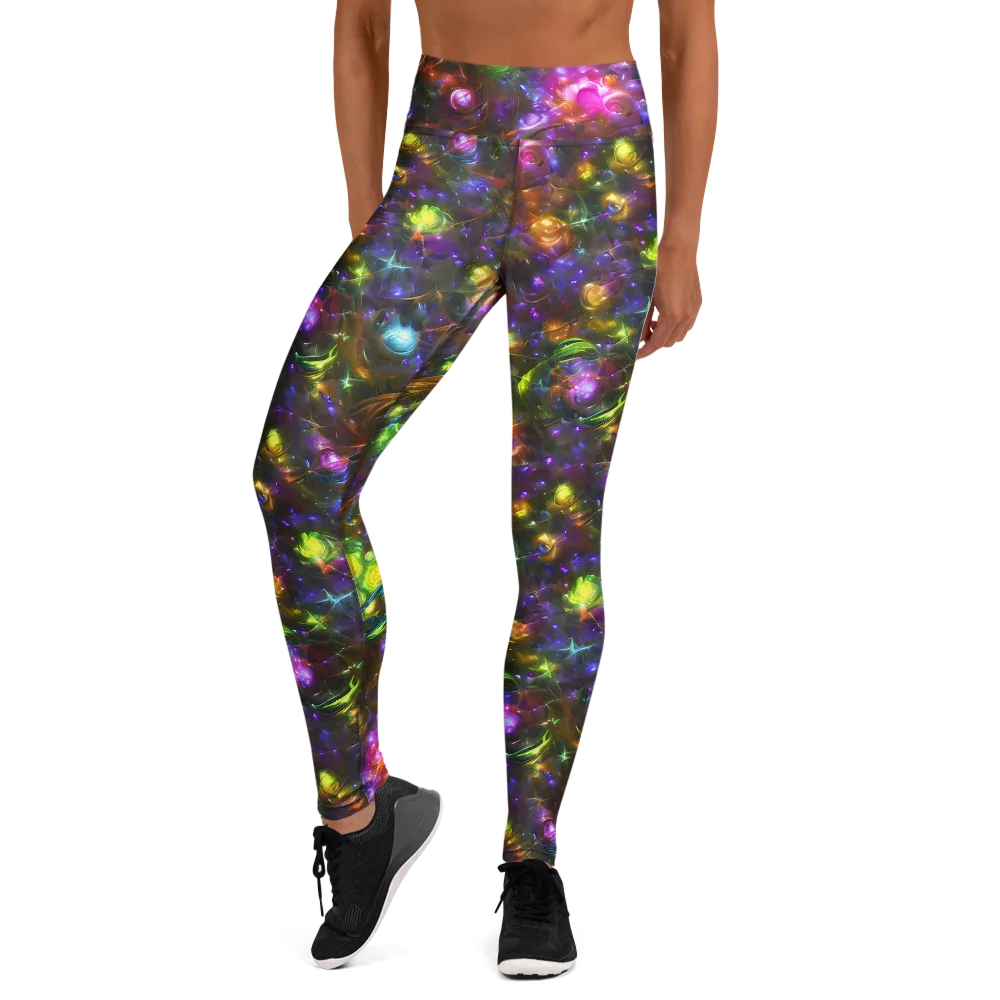 Luminescent Tangle on Yoga Leggings — Front