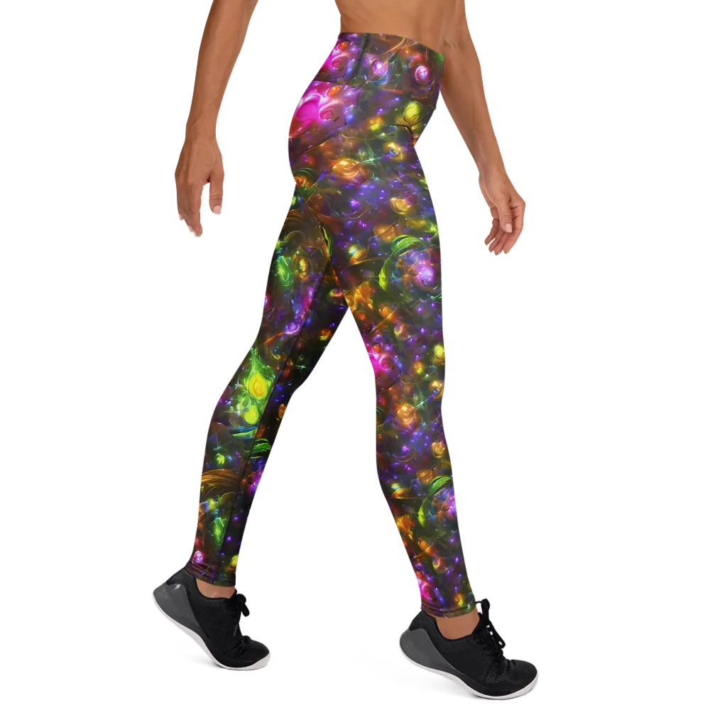 Luminescent Tangle on Yoga Leggings — Right