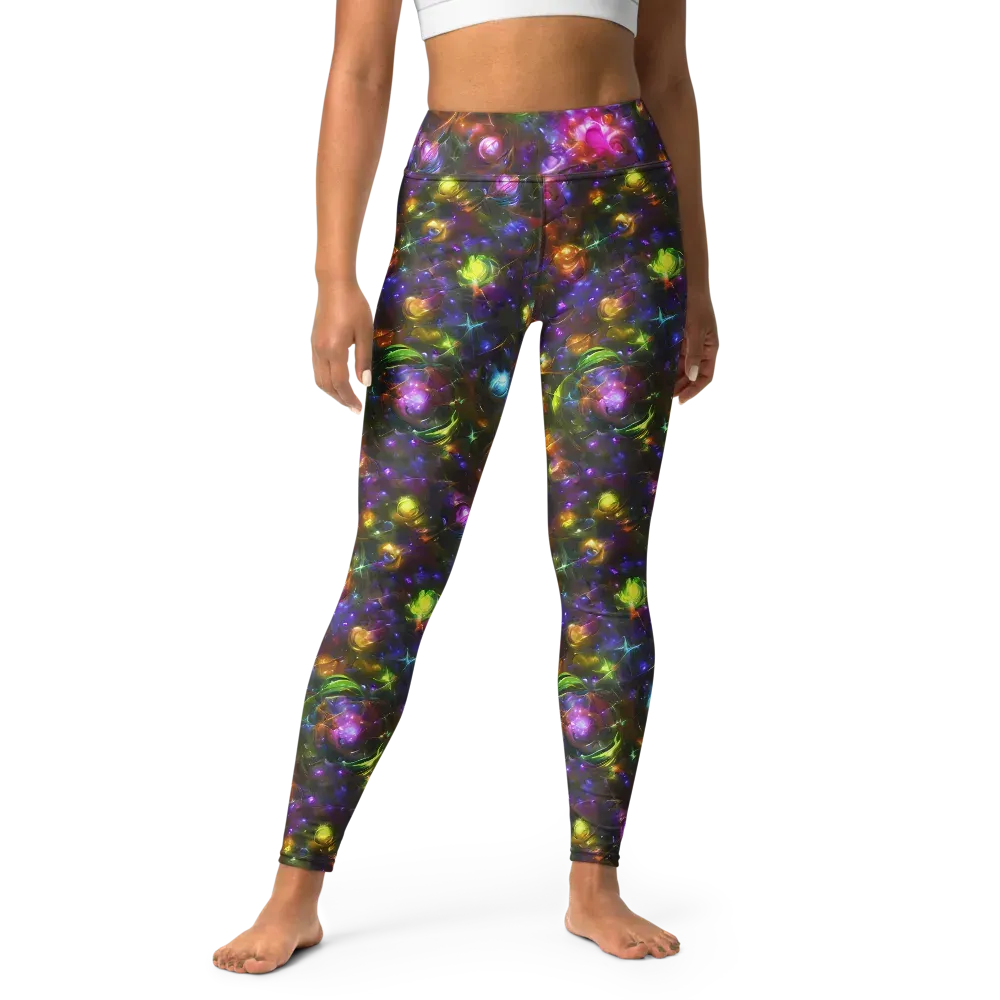 Luminescent Tangle on Yoga Leggings — Front