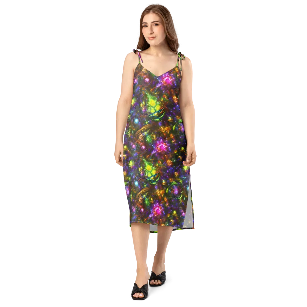 Luminescent Tangle on Slip Dress — Front