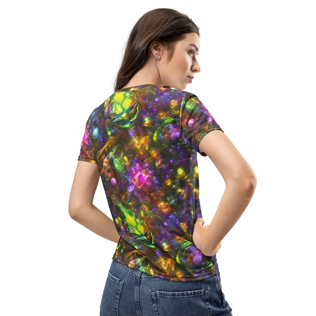 Luminescent Tangle on Women's Crew Neck T-Shirt — Back
