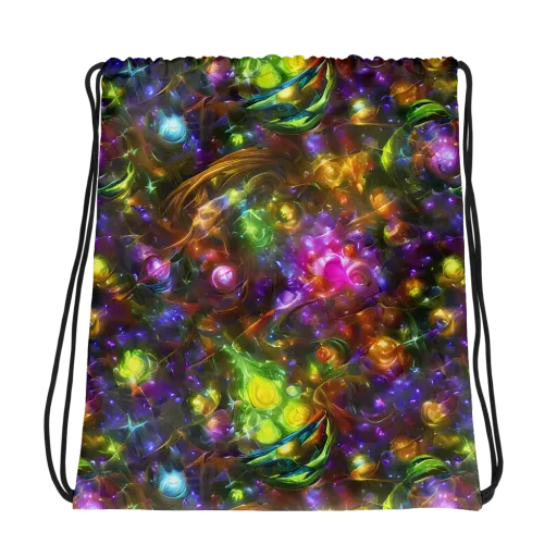 Luminescent Tangle on a Drawstring Bag