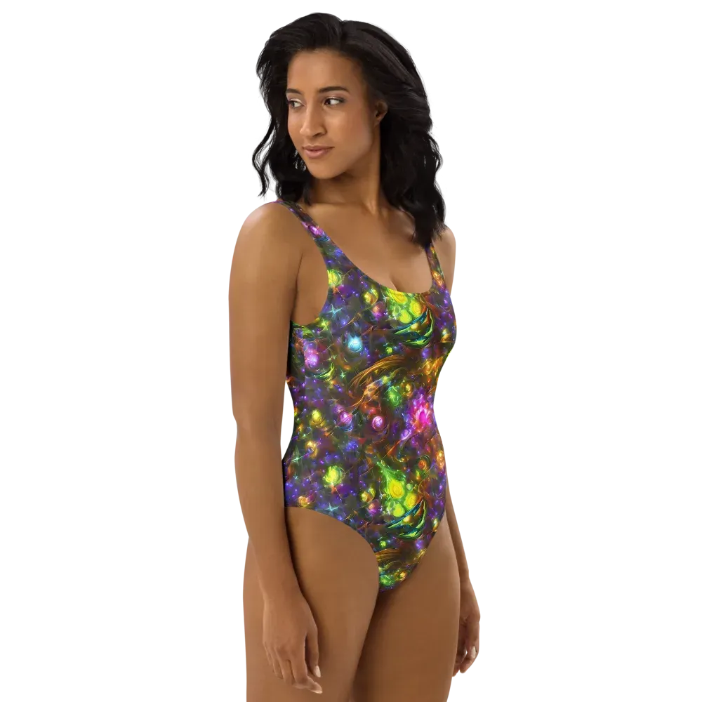 Luminescent Tangle on One-Piece Swimsuit — Right