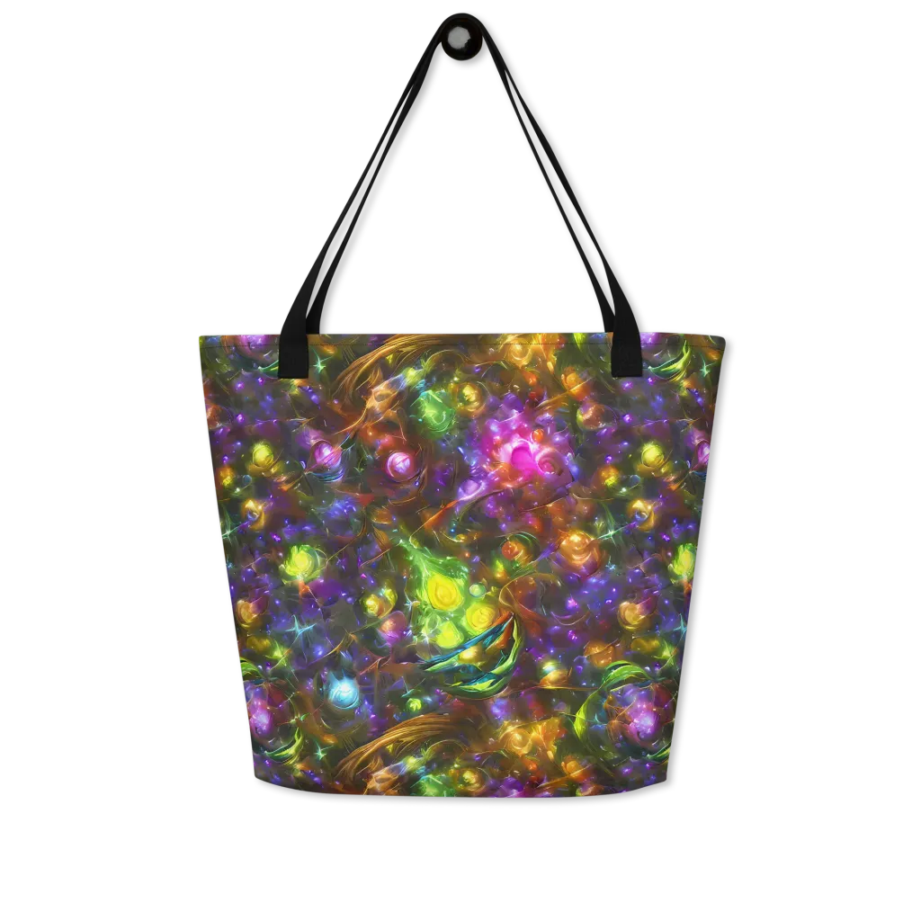 Luminescent Tangle on Large Tote Bag W/ Pocket — Front