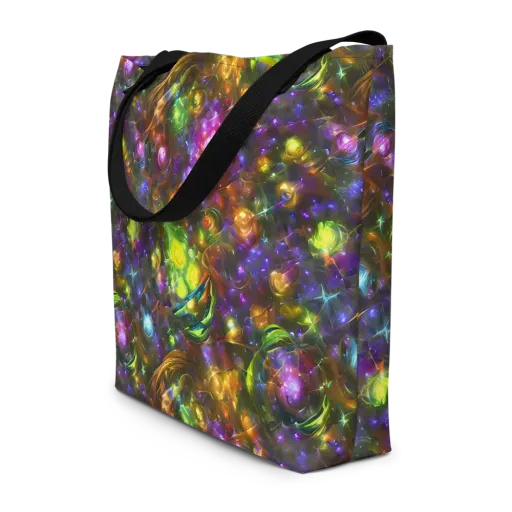 Luminescent Tangle on a Large Tote Bag W/ Pocket