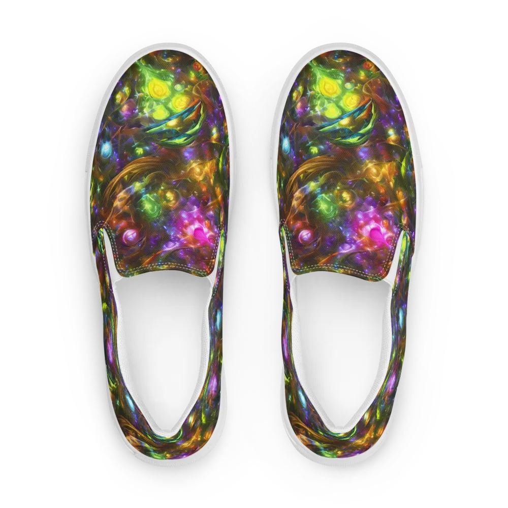 Luminescent Tangle on Women's Slip-On Canvas Shoes — Front