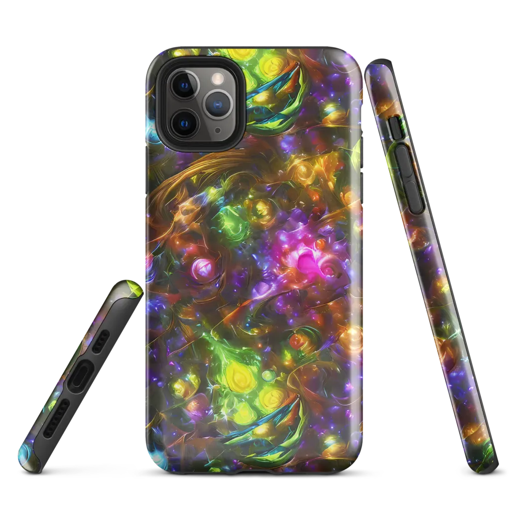 Luminescent Tangle on Tough Case for iPhone® — Front