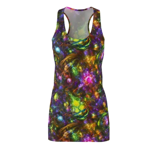 Luminescent Tangle on a Racerback Dress