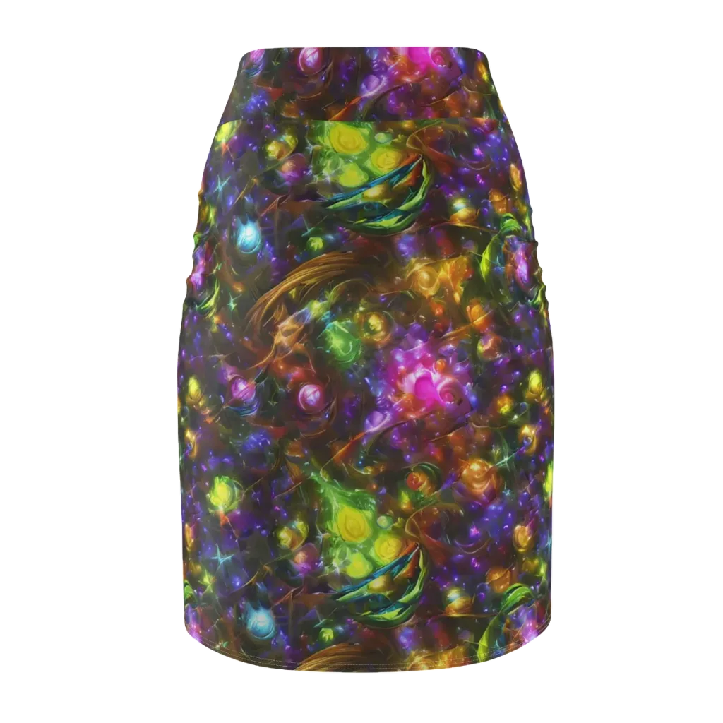 Luminescent Tangle on Pencil Skirt — Back