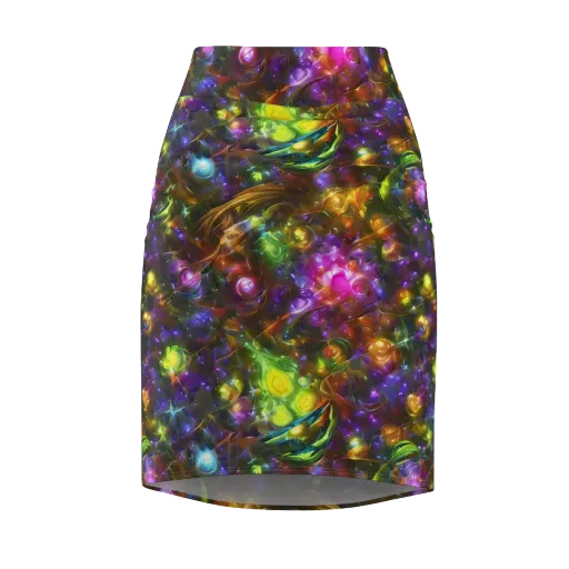 Luminescent Tangle on a Pencil Skirt