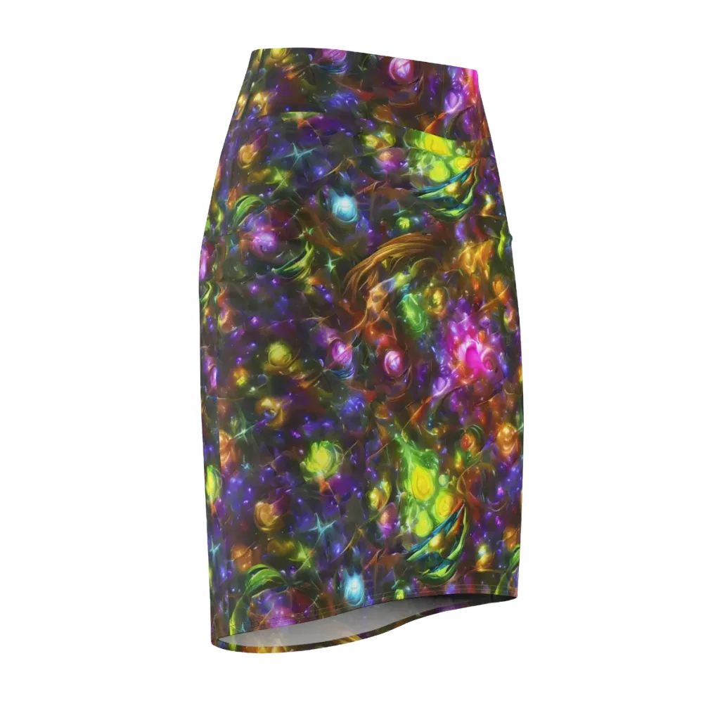 Luminescent Tangle on Pencil Skirt — Front Side